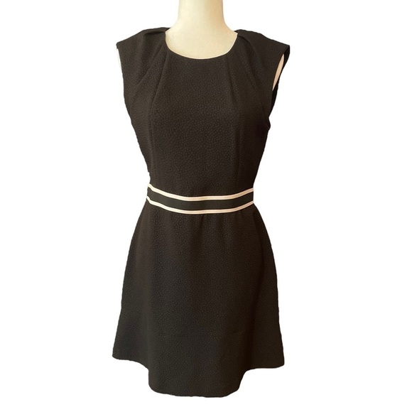 Sandro Paris Black Textured Mini Dress - Picture 1 of 9